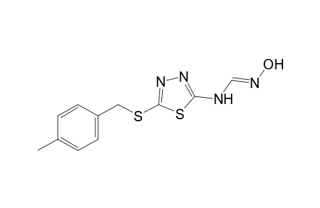 N-{5-[(p-methylbenzyl)thio]-1,3,4-thiadiazol-2-yl}formamidoxime