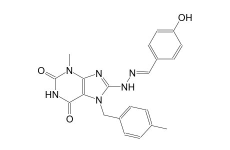 4-hydroxybenzaldehyde [3-methyl-7-(4-methylbenzyl)-2,6-dioxo-2,3,6,7-tetrahydro-1H-purin-8-yl]hydrazone
