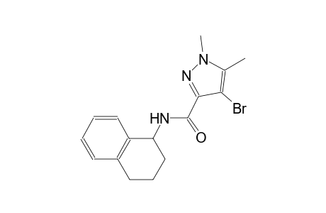 4-bromo-1,5-dimethyl-N-(1,2,3,4-tetrahydro-1-naphthalenyl)-1H-pyrazole-3-carboxamide