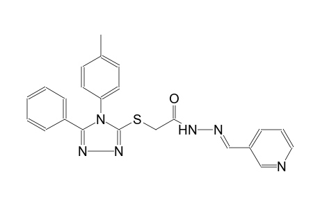 acetic acid, [[4-(4-methylphenyl)-5-phenyl-4H-1,2,4-triazol-3-yl]thio]-, 2-[(E)-3-pyridinylmethylidene]hydrazide
