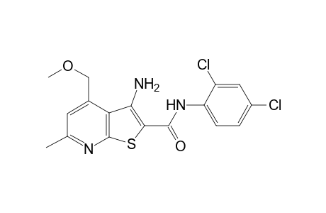 3-Amino-N-(2,4-dichlorophenyl)-4-(methoxymethyl)-6-methyl-2-thieno[2,3-b]pyridinecarboxamide