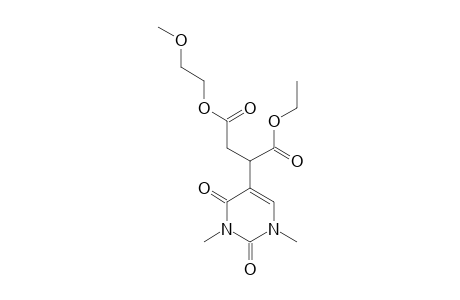 1-ETHYL-4-(2-METHOXYETHYL)-2-(1,2,3,4-TETRAHYDRO-1,3-DIMETHYL-2,4-DIOXOPYRIMIDIN-5-YL)-BUTANEDIOATE
