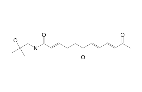 ZP-AMIDE-A;(6RS)-(2E,7E,9E)-6-HYDROXY-N-(2-HYDROXY-2-METHYLPROPYL)-11-OXO-2,7,9-DODECATRIENAMIDE