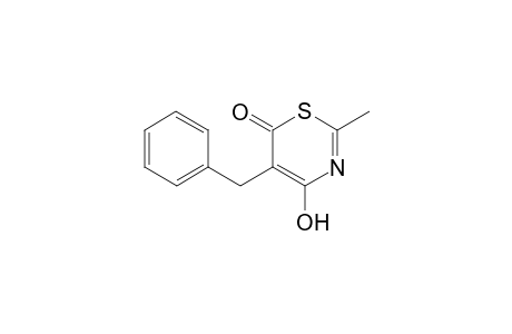 5-Benzyl-4-hydroxy-2-methyl-6H-1,3-thiazin-6-one