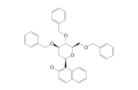 1-(3',4',6'-TRI-O-BENZYL-2'-DEOXY-BETA-D-ARABINO-HEXOPYRANOSYL)-NAPHTHALEN-2-OL