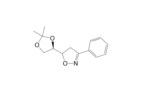 erythro-3-Phenyl-5-(2,2-dimethyl-1,3-dioxalanyl)-.delta.(2)-isoxazoline