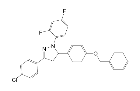 benzyl 4-[3-(4-chlorophenyl)-1-(2,4-difluorophenyl)-4,5-dihydro-1H-pyrazol-5-yl]phenyl ether