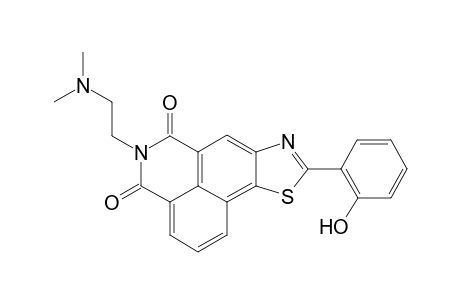 N-[2-(N,N-dimethylamino)ethyl]-2-(o-hydroxyphenyl)thiazolo[5,4-a]naphthalimide