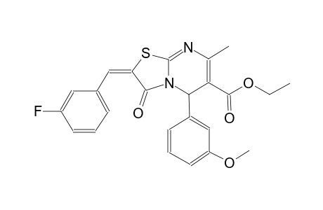 (2E)-2-(3-fluorobenzylidene)-3-keto-5-(3-methoxyphenyl)-7-methyl-5H-thiazolo[3,2-a]pyrimidine-6-carboxylic acid ethyl ester