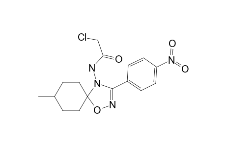 2-chloro-N-[8-methyl-3-(4-nitrophenyl)-1-oxa-2,4-diazaspiro[4.5]dec-2-en-4-yl]acetamide