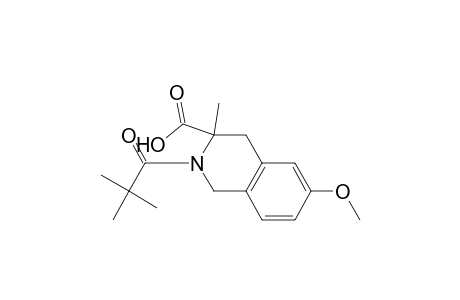 6-Methoxy-3-methyl-2-pivaloyl-1,2,3,4-tetrahydroisoquinoline-3-carboxylic acid