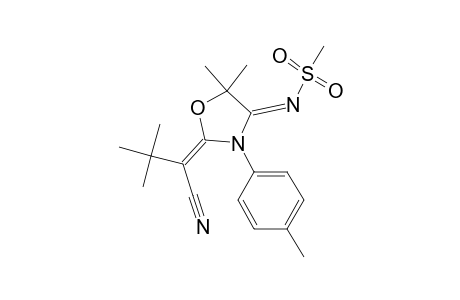 N-[2-(1-Cyano-2,2-dimethylpropylidene)-5,5-dimethyl-3-(4-methylphenyl)-4-oxazolidinylidene]methanesulfonamide