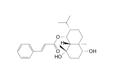 2-Propenoic acid, 3-phenyl-, decahydro-5,8-dihydroxy-4a,8-dimethyl-2-(1-methylethyl)-1-naphthaleny l ester, [1R-(1.alpha.,2.alpha.,4a.alpha.,5.alpha.,8.beta.,8a.beta.)]-