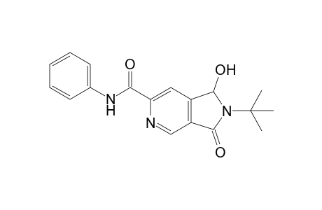 2-tert-Butyl-1-hydroxy-3-keto-N-phenyl-1H-pyrrolo[3,4-c]pyridine-6-carboxamide