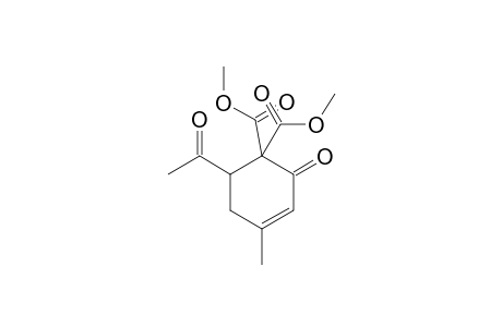 Dimethyl-6-acetyl-4-methyl-2-oxocyclohex-3-ene-1,1-dicarboxylate