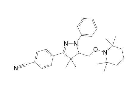 4-(4,4-Dimethyl-1-phenyl-5-(((2,2,6,6-tetramethylpiperidin-1-yl)-oxy)methyl)-4,5-dihydro-1H-pyrazol-3-yl)benzonitrile