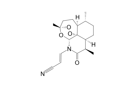 E-11-N-[1-(2-CYANO)-VINYL]-AZA-ARTEMISININ