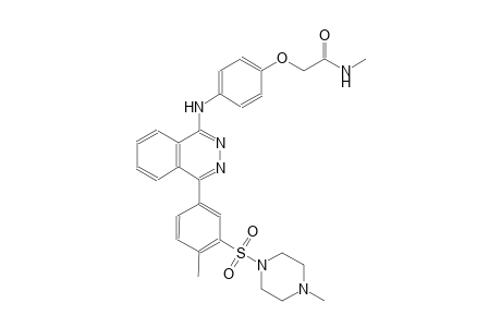 N-methyl-2-{4-[(4-{4-methyl-3-[(4-methyl-1-piperazinyl)sulfonyl]phenyl}-1-phthalazinyl)amino]phenoxy}acetamide