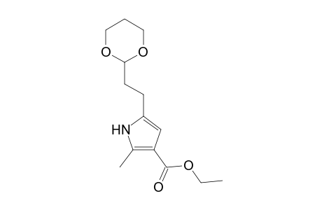 Ethyl 5-[2-(1,3-Dioxan-2-yl)ethyl]-2-methyl-1H-pyrrole-3-carboxylate