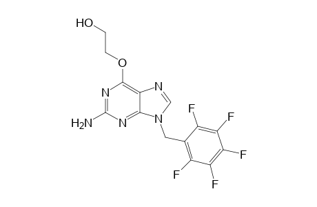 N(9)-pentafluorobenzyl-O(6)-hydroxyethylguanine