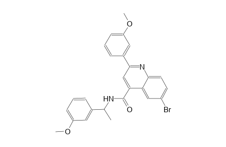 6-bromo-2-(3-methoxyphenyl)-N-[1-(3-methoxyphenyl)ethyl]-4-quinolinecarboxamide