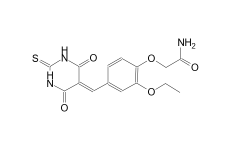 2-{4-[(4,6-dioxo-2-thioxotetrahydro-5(2H)-pyrimidinylidene)methyl]-2-ethoxyphenoxy}acetamide