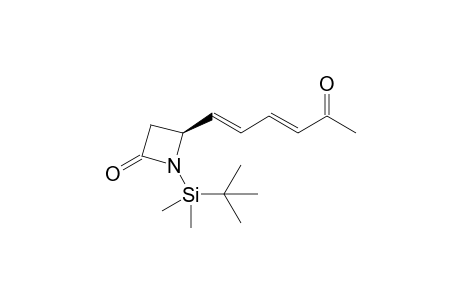 (S)-1-tert-Butyldimethylsilyl-4-[(1E,3E)-5-oxohexa-1,3-dienyl]azetidin-2-one