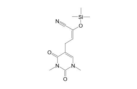 4-(1,2,3,4-TETRAHYDRO-1,3-DIMETHYL-2,4-DIOXOPYRIMIDIN-5-YL)-2-(TRIMETHYLSILOXY)-2-BUTENENITRILE