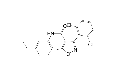 3-(2,6-dichlorophenyl)-N-(3-ethylphenyl)-5-methyl-4-isoxazolecarboxamide