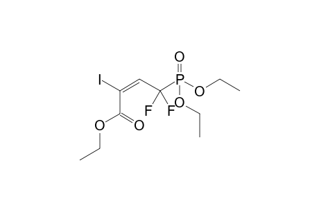 (E)-4-diethoxyphosphoryl-4,4-difluoro-2-iodo-2-butenoic acid ethyl ester