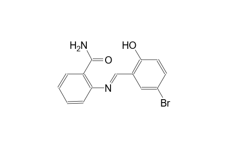 2-{[(E)-(5-bromo-2-hydroxyphenyl)methylidene]amino}benzamide