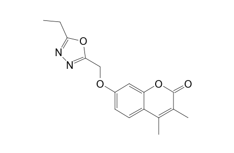 2H-1-Benzopyran-2-one, 7-[(5-ethyl-1,3,4-oxadiazol-2-yl)methoxy]-3,4-dimethyl-