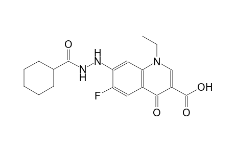 3-quinolinecarboxylic acid, 7-[2-(cyclohexylcarbonyl)hydrazino]-1-ethyl-6-fluoro-1,4-dihydro-4-oxo-