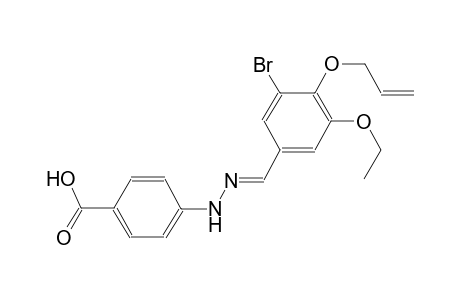 4-{(2E)-2-[4-(allyloxy)-3-bromo-5-ethoxybenzylidene]hydrazino}benzoic acid