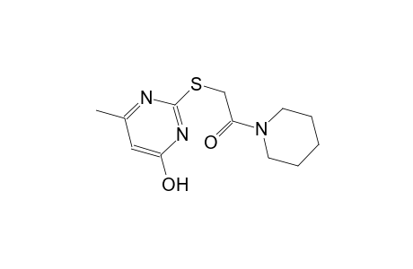6-methyl-2-{[2-oxo-2-(1-piperidinyl)ethyl]sulfanyl}-4-pyrimidinol