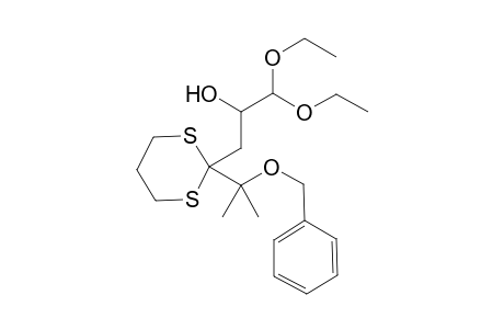 3-{2-[1-(Benzyloxy)-1-methylethyl]-1,3-dithian-2-yl}-1,1-diethoxypropan-2-ol
