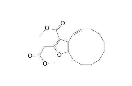 Cyclododeca[b]furan-2-acetic acid, 6,7,8,9,10,11,12,13-octahydro-3-(methoxycarbonyl)-, methyl ester, (E)-