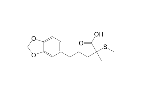 1,3-Benzodioxole-5-pentanoic acid, .alpha.-methyl-.alpha.-(methylthio)-