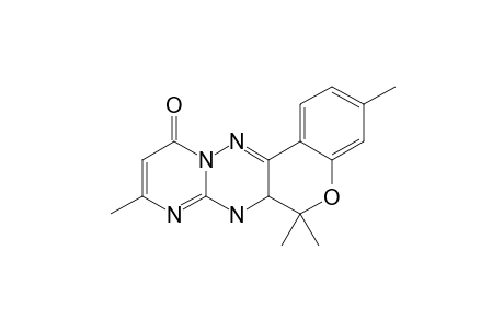 12A,13-DIHYDRO-2,9,12,12-TETRAMETHYL-11-H-BENZOPYRANO-[1]-[4.3-E]-4-H-PYRIMIDO-[1.2-B]-AS-TRIAZIN-3-ONE