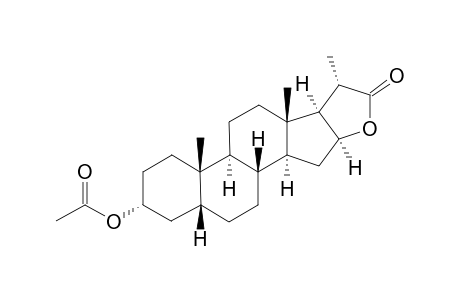 3-ALPHA-ACETOXY-16-HYDROXY-5-BETA-BISNORCHOLANIC-ACID-(22->16)-LACTONE