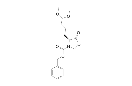 L-3-(BENZYLOXYCARBONYL)-4-(4,4-DIMETHOXYBUTYL)-1,3-OXAZOLIDIN-5-ONE