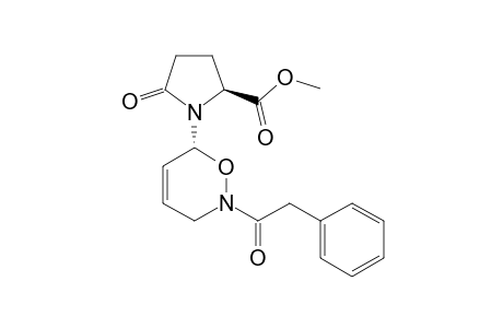 (6R)-6-[(5'S)-5'-(Methoxycarbonyl)-2'-oxopyrrolidin-1'-yl]-2-phenylacetyl-3,6-dihydro-2H-1,2-oxazine