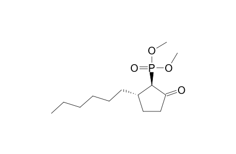2-DIMETHOXYPHOSPHORYL-3-HEXYLCYCLOPENTAN-1-ONE