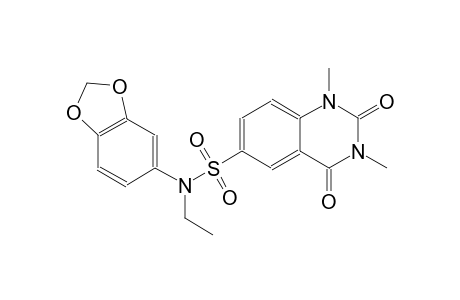N-(1,3-benzodioxol-5-yl)-N-ethyl-1,3-dimethyl-2,4-dioxo-1,2,3,4-tetrahydro-6-quinazolinesulfonamide