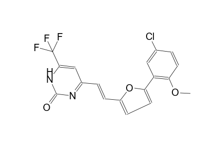2(1H)-pyrimidinone, 4-[(E)-2-[5-(5-chloro-2-methoxyphenyl)-2-furanyl]ethenyl]-6-(trifluoromethyl)-