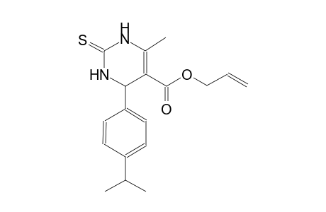 5-pyrimidinecarboxylic acid, 1,2,3,4-tetrahydro-6-methyl-4-[4-(1-methylethyl)phenyl]-2-thioxo-, 2-propenyl ester