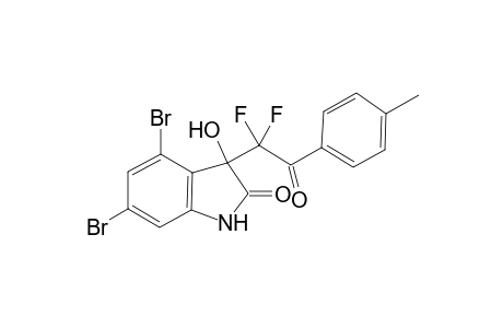 4,6-Dibromo-3-(1,1-difluoro-2-oxo-4-ethylphenyl)-3-hydroxyindolin-2-one