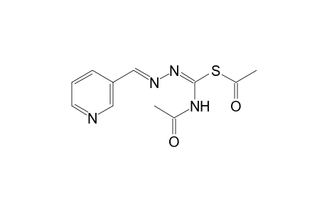 4-acetyl-1-(3-pyridylmethylene)-3-thioisosemicarbazide, acetate