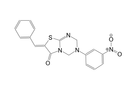 (7Z)-7-benzylidene-3-(3-nitrophenyl)-3,4-dihydro-2H-[1,3]thiazolo[3,2-a][1,3,5]triazin-6(7H)-one