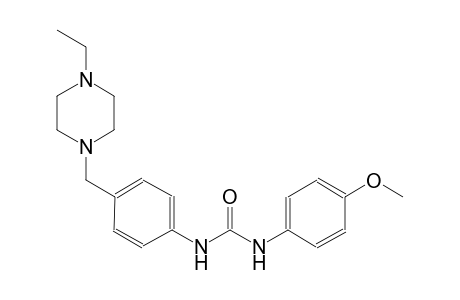 urea, N-[4-[(4-ethyl-1-piperazinyl)methyl]phenyl]-N'-(4-methoxyphenyl)-